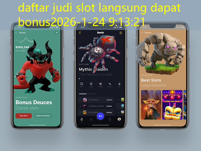 daftar judi slot langsung dapat bonus